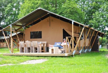 Glamping: Woodlodge op Camping de Pampel